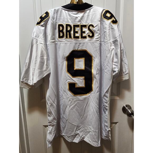 Drew Brees #9 New Orleans Saints White Jersey With Patch Mens XXL 52 New! - Picture 9 of 10